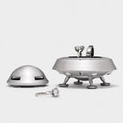 all-groups UFO Flying Saucer Ring Box open with a double black insert