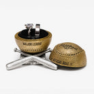 all-groups Baseball Ring Box open with a double mix black insert