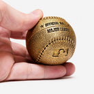 all-groups Front view of Baseball Ring Box showing detailed design in hand