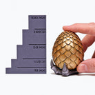 all-groups Size comparison of Dragon Egg Ring Box next to ruler