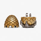 all-groups Dragon Egg Ring Box open with a double white insert