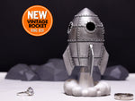Sci-Fi Vintage Love Rocket Ring Box