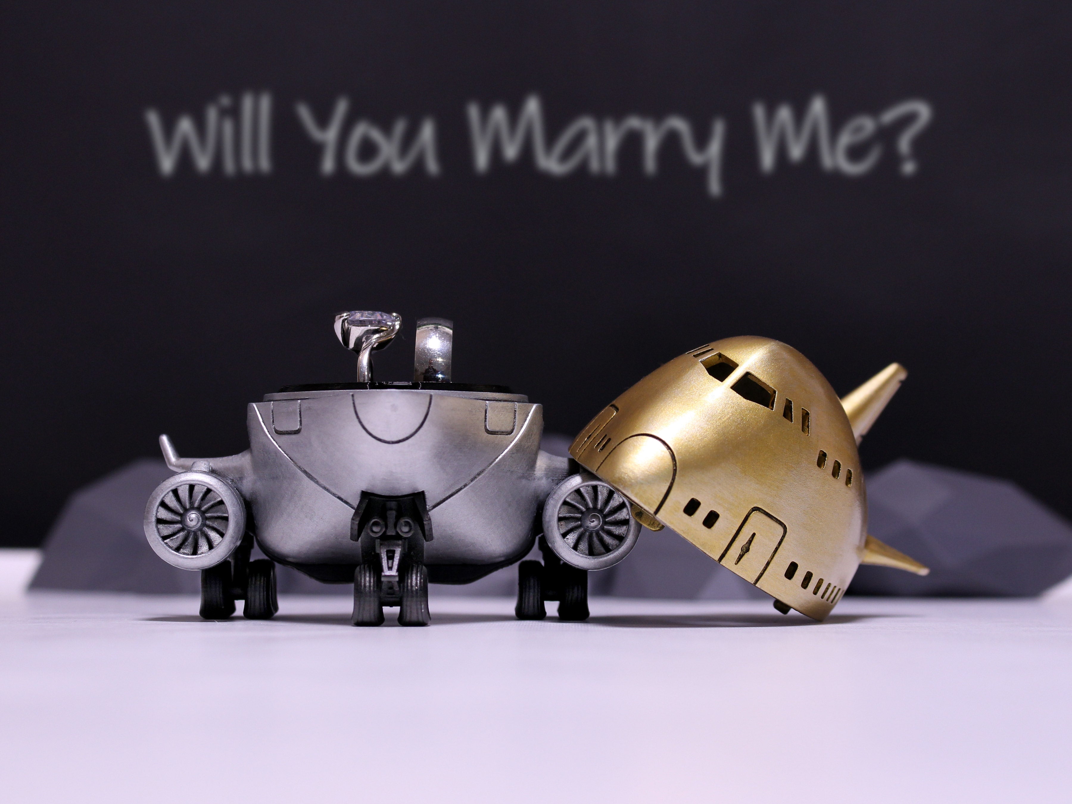 Boeing 747 Airplane Ring Box