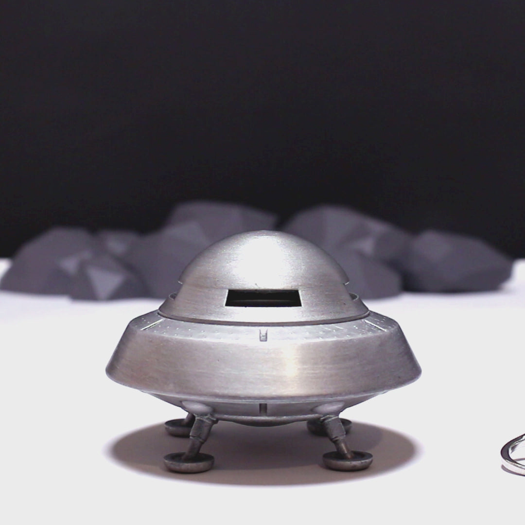 all-groups UFO Vintage Flying Saucer Ring Box overview video showing design and details