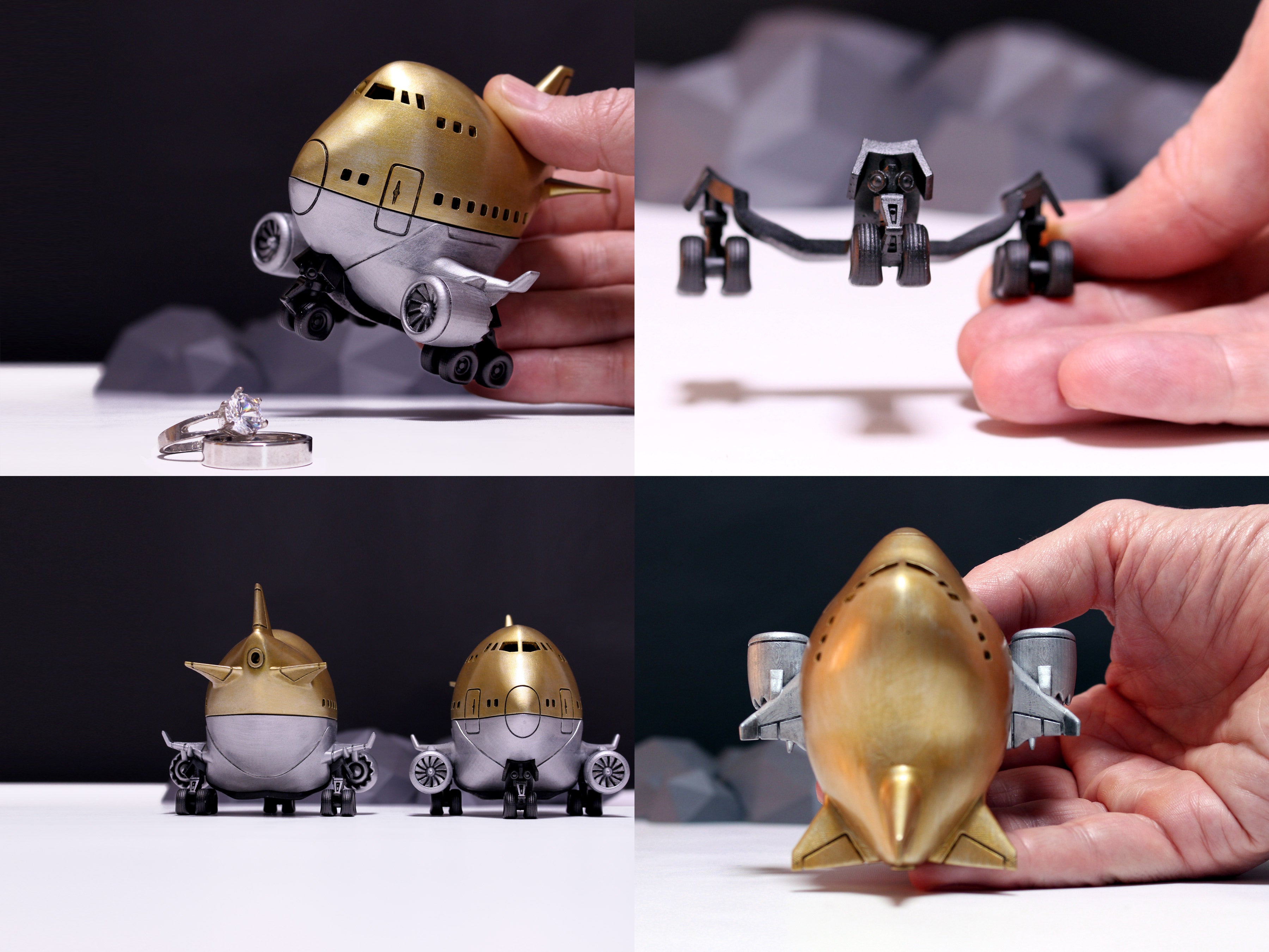 Boeing 747 Airplane Ring Box